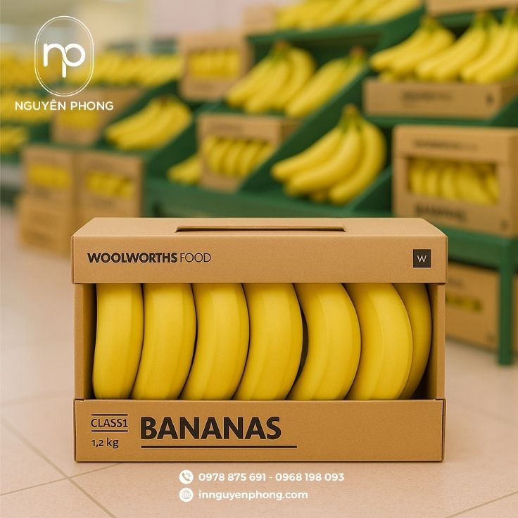 Mẫu thùng carton sóng bồi giấy kraft thân thiện với môi trường